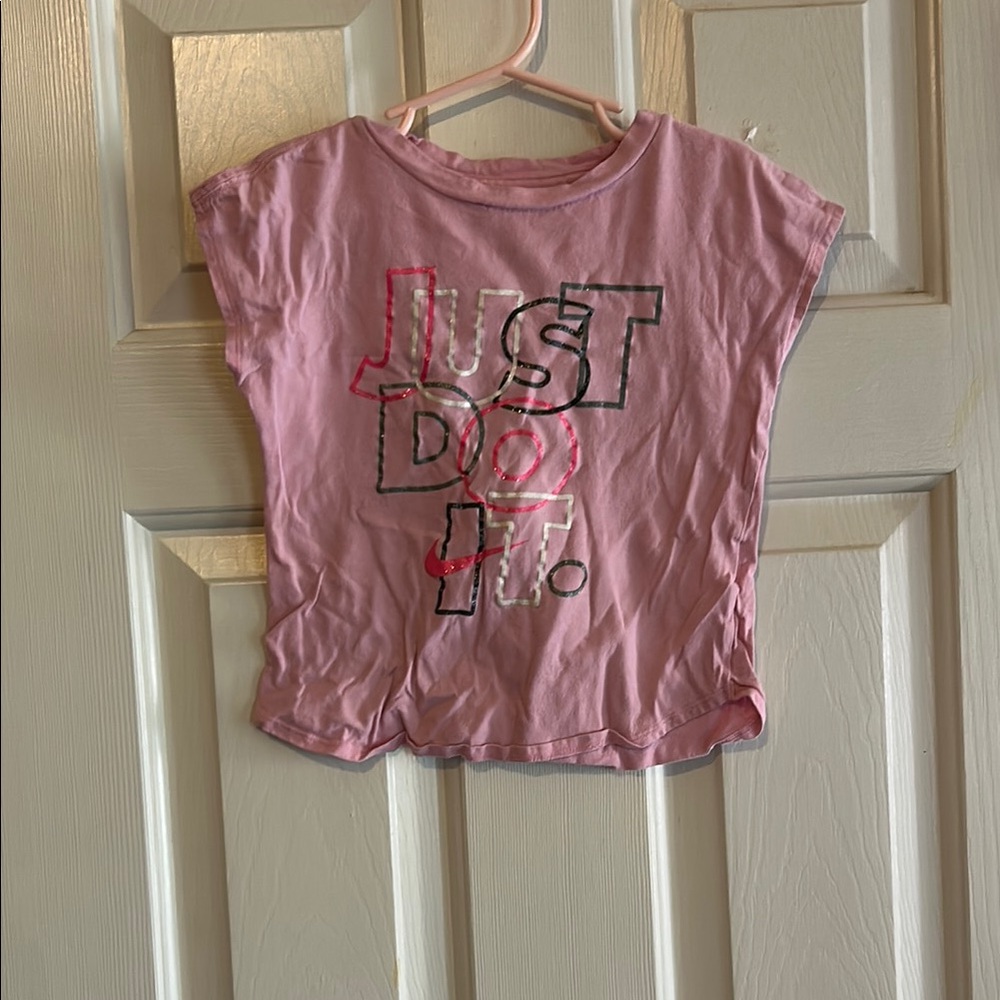 Nike Pink Short Sleeve Tee Casual Comfort